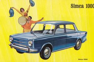 Simca 1000 oli suosittu automalli Suomessa.